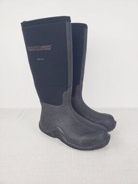 Muck Boot Company Edgewater Tall Boots Black Utility Unisex Womens 5/5.5